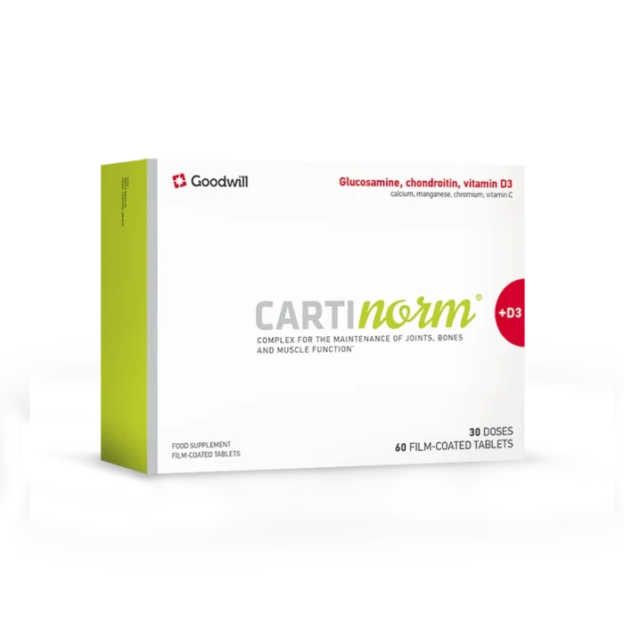 Cartinorm® + D3 60x - High-dose joint, muscle and bone nourishing complex