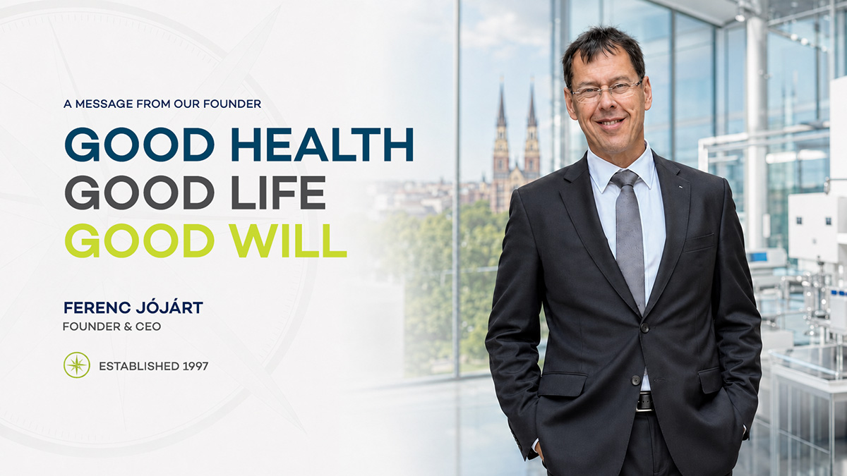 Ferenc Jójárt message - founder of Goodwill Pharma